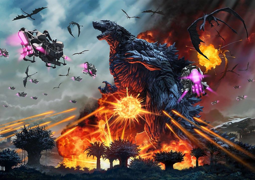 Godzilla Planeta de los Monstruos Batalla