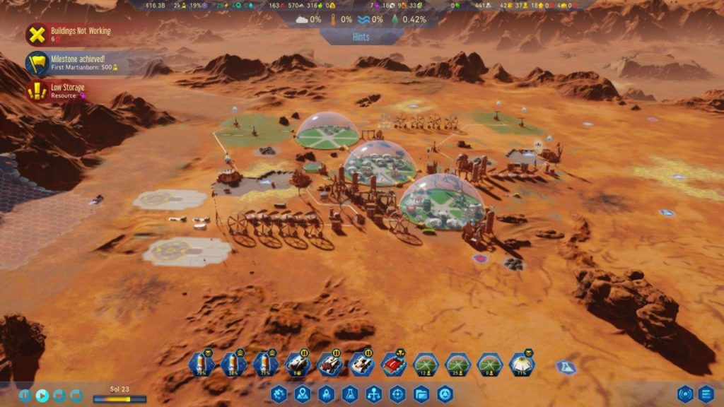 Surviving Mars iniciando la colonia