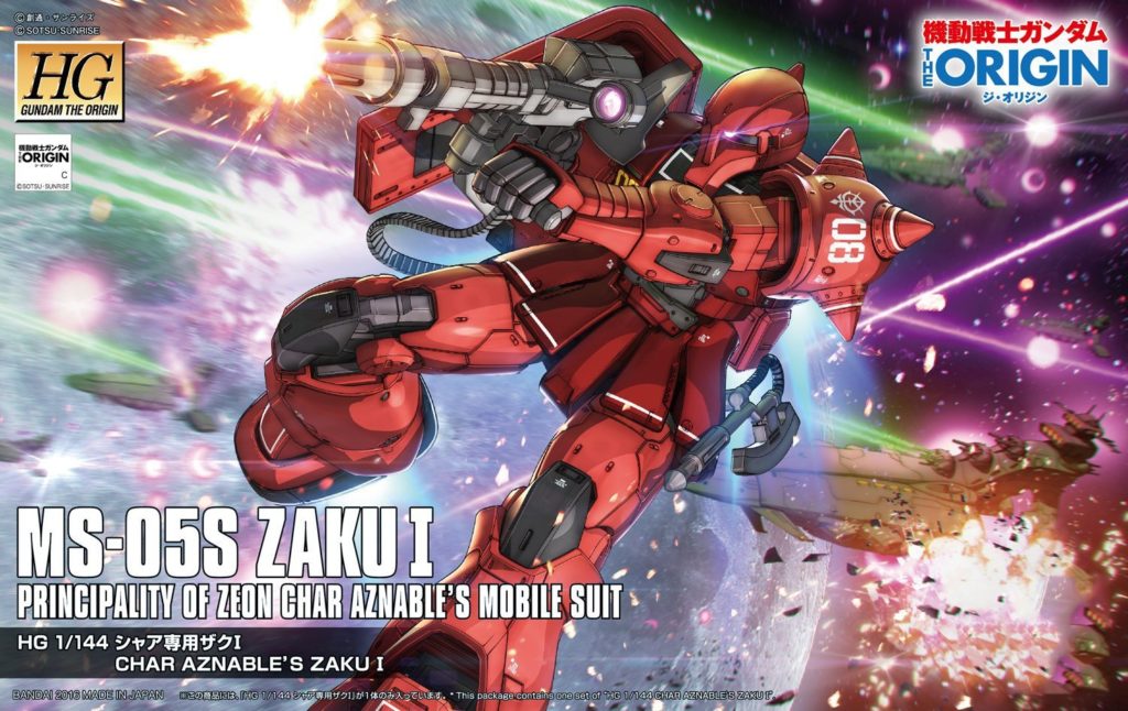 Mobile Suit Gundam The Origin Zaku Modelo