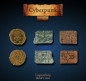 Monedas Legendarias Cyberpunk