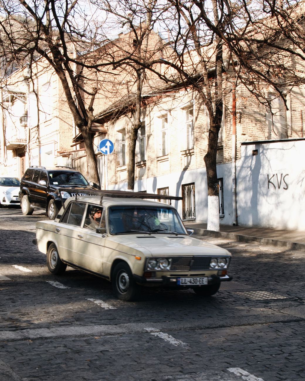 vintage car on street